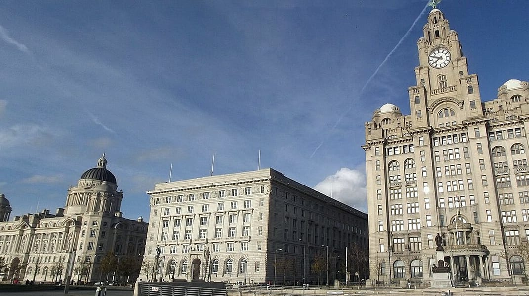 Liverpool waterfront and Royal Liver Building